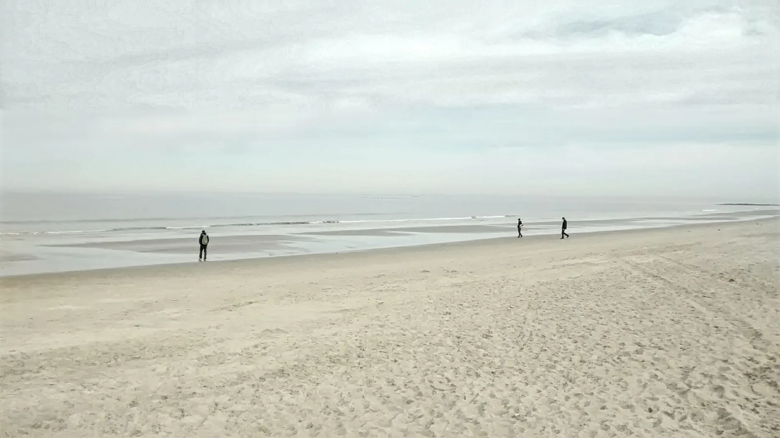 The beach North of Montevideo, Uruguay
